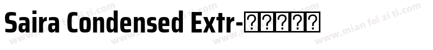 Saira Condensed Extr字体转换